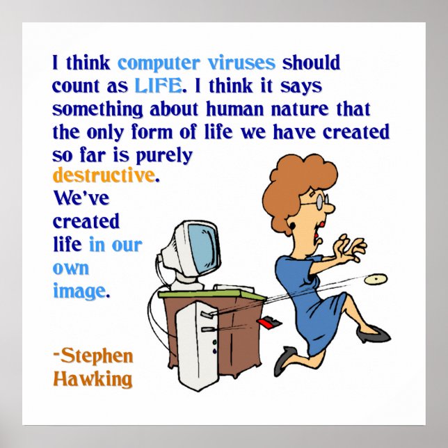 Computer Viruses are Alive (1) Poster (Front)