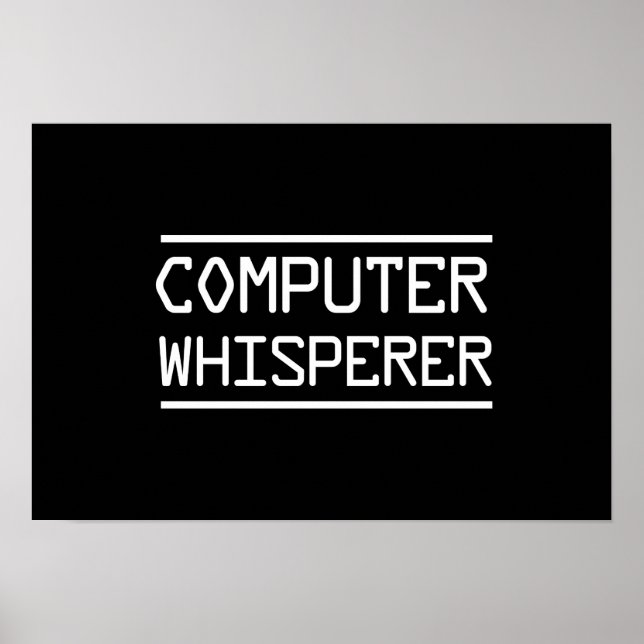 Computer Whisperer Poster (Front)