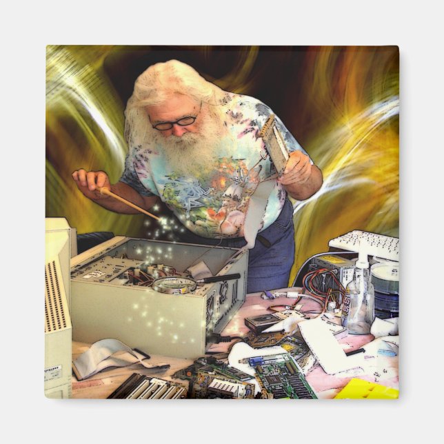 COMPUTER WIZARD MAGNET (Front)