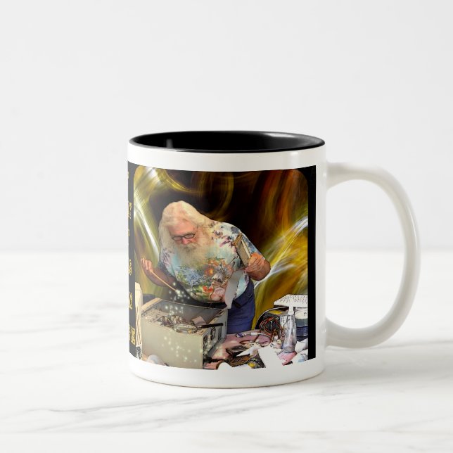 COMPUTER WIZARD Two-Tone COFFEE MUG (Right)