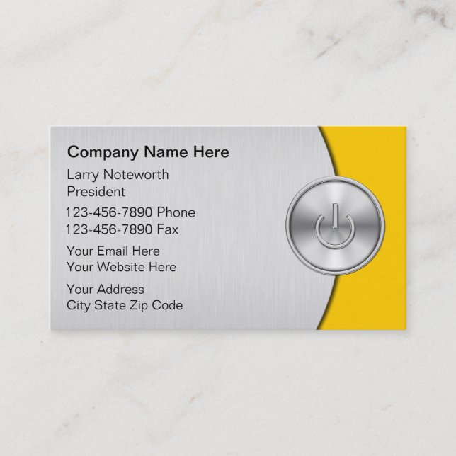 Computers Business Cards (Front)