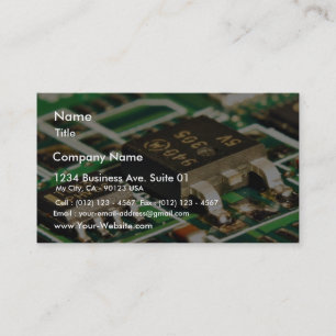 Computers Chips Circuits Business Card