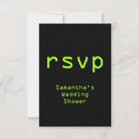 Computing Themed & Digital Style "rsvp" Card
