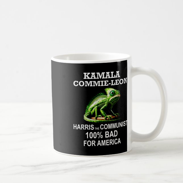 Comrade Kamala Commie Leon Commieleon Communist Ha Coffee Mug (Right)