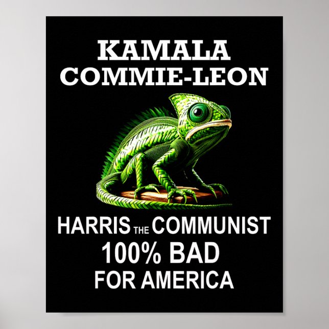 Comrade Kamala Commie Leon Commieleon Communist Ha Poster (Front)
