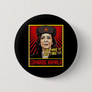 Comrade Kamala Kamala Harris Tim Wheimer Coach 202 2 Inch Round Button