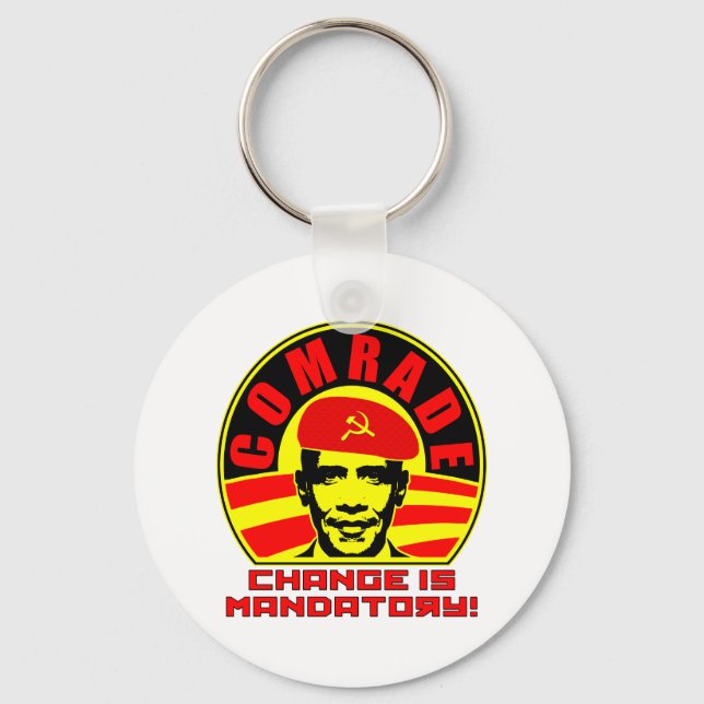 Comrade Obama  Keychain (Front)