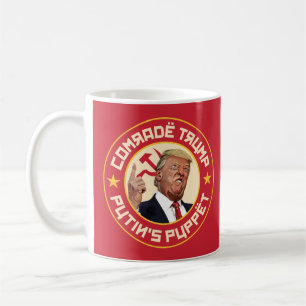 Comrade Trump: Putin's Puppet- Soviet Illustration Coffee Mug