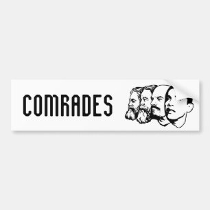 Comrades template bumper sticker