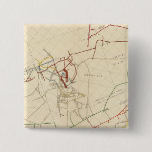 Comstock Mine Maps Number VIII 2 Inch Square Button