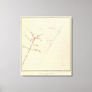 Comstock Mine Maps Number VIX Canvas Print