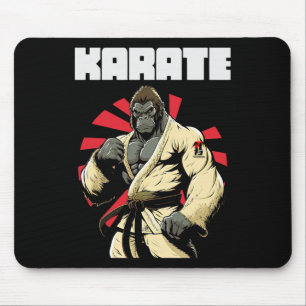 Comt Sports Karate Gorilla Mouse Pad
