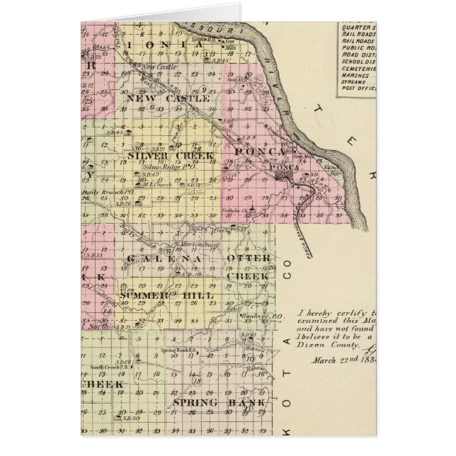 Comté de Dixon, Nebraska (Devant)