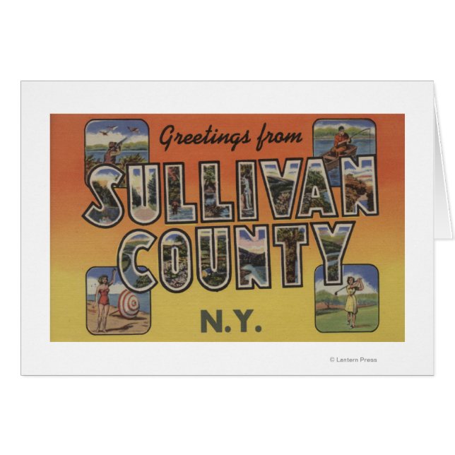 Comté de Sullivan, New York - Scènes de grandes le (Devant horizontal)