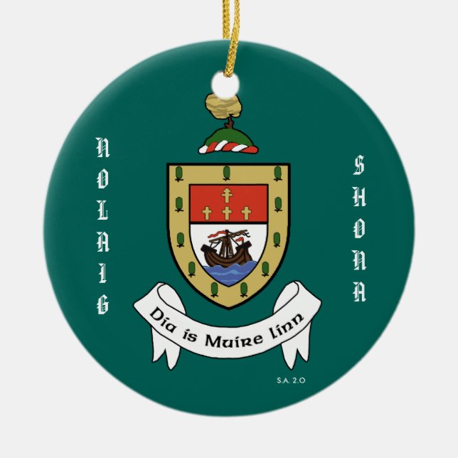 Comté Mayo Irlande Noël Ornement (Devant)