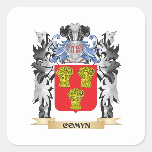 Comyn Coat of Arms - Family Crest Square Sticker (Front)