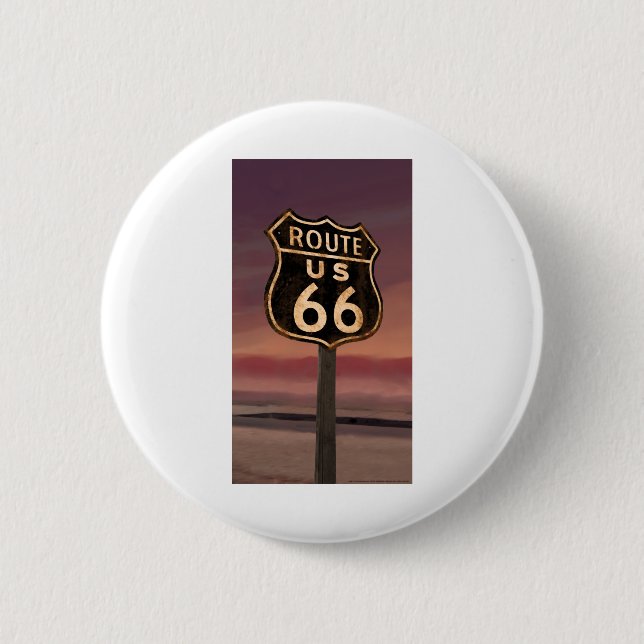 CON02CRFC Route 66.tif 2 Inch Round Button (Front)
