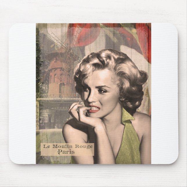 CON13CRBWRD-V4 The Thinker Red Lips.tif Mouse Pad (Front)