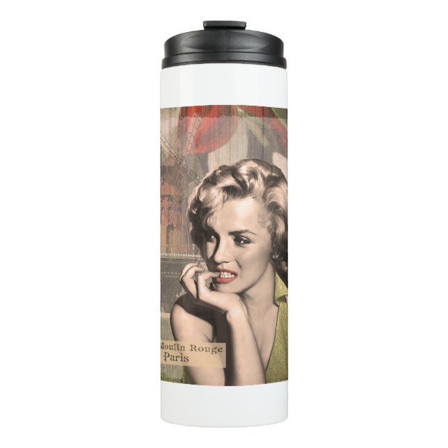 CON13CRBWRD-V4 The Thinker Red Lips.tif Thermal Tumbler (Front)