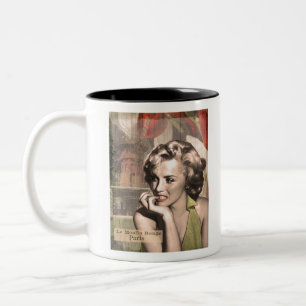 CON13CRBWRD-V4 The Thinker Red Lips.tif Two-Tone Coffee Mug