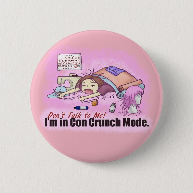 Con Crunch 2 Inch Round Button (Front)