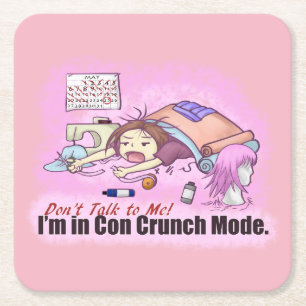 Con Crunch Square Paper Coaster
