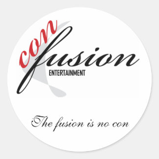 Con Fusion, The fusion is no con Classic Round Sticker