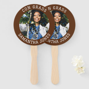 Con Grads simple Graduate photo modern Graduation Hand Fan