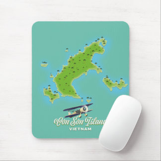 Con Son Island map Vietnam Mouse Pad