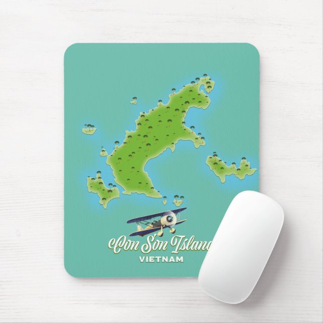 Con Son Island map Vietnam Mouse Pad (With Mouse)