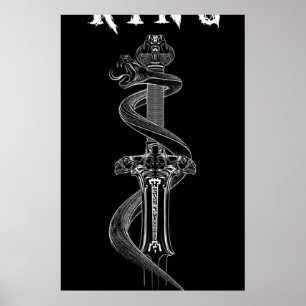 Conan Sword With Snake Poster