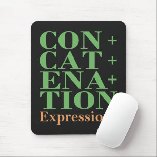 Concatenation Expressions in Cobol Programming Mouse Pad