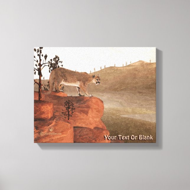 Concentration - Cougar Canvas Print (Front)