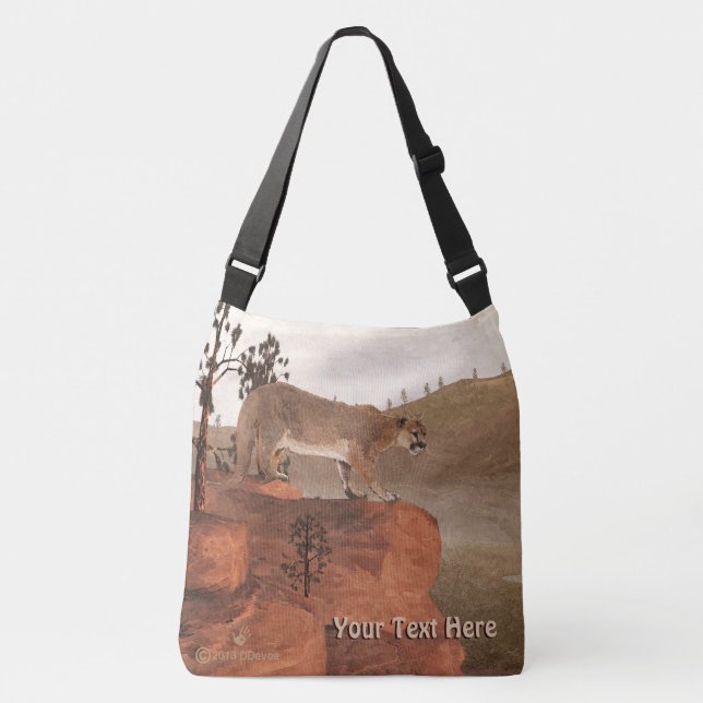 Concentration - Cougar Crossbody Bag (Front)