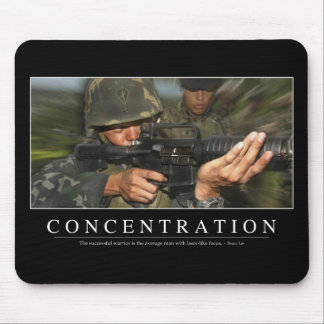 Concentration: Inspirational Quote Mouse Pad