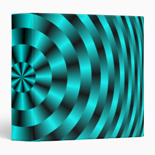 Concentric Circle Spiral in Turquoise Binder