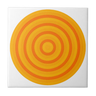 Concentric Circles Ceramic Tile