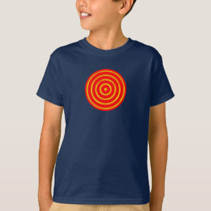 Concentric Circles Colourful Kids T Shirt