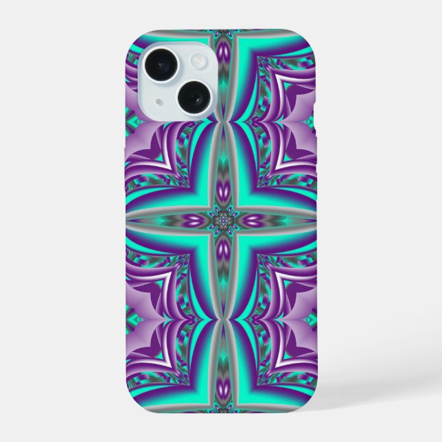 Concentric Circles Pulled To The Point Abstract  iPhone 15 Case (Back)