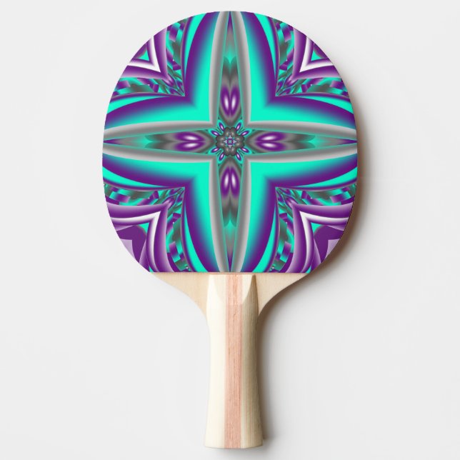 Concentric Circles Pulled To The Point Abstract Ping Pong Paddle (Front)