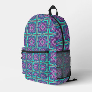 Concentric Circles Pulled To The Point Abstract Printed Backpack