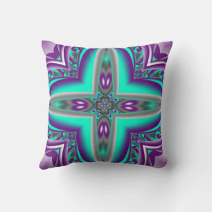 Concentric Circles Pulled To The Point Abstract Throw Pillow