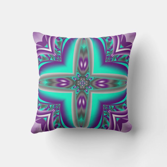 Concentric Circles Pulled To The Point Abstract Throw Pillow (Back)