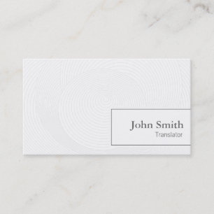 Concentric Circles Translator Business Card