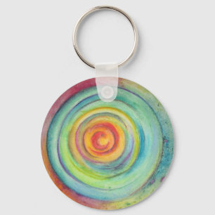 Concentric colour keychain