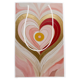 Concentric Heart Blossom Medium Gift Bag