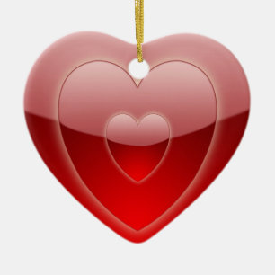 Concentric Hearts Ornament