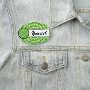 Concentric Leaf Rings by Kenneth Yoncich Name Tag