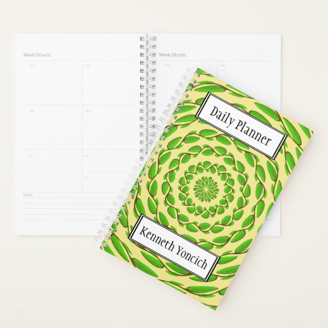 Concentric Leaf Rings by Kenneth Yoncich Planner (Display)