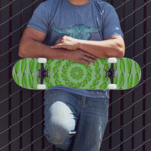 Concentric Leaf Rings by Kenneth Yoncich Skateboard